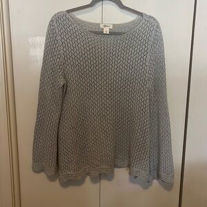Grey knit sweater